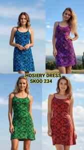 Vestido Bohemio Gitano de Alta Costura para Mujer con Estampado Digital de Medias, Ecológico, Elegante, Casual y Moderno - Product Image 6