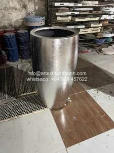 Vietnam wholesale supplier OEM ODM lightweight durable fiberglass planter high quality <b>decorative</b> <b>plant</b> <b>pot</b> - Product Image 5