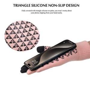 Guantes para correr al aire libre para hombre, elásticos, hechos de poliéster cálido con agarre flexible y acabado avanzado resistente al agua - Product Image 5