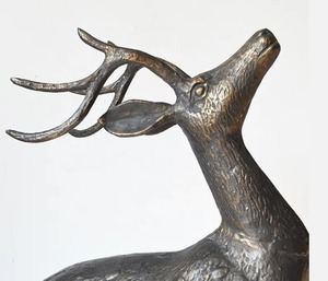 Bronze Metal <b>Garden</b> Decor Deer Sculpture Outdoor Antique Animal Bronze Deer <b>Ornaments</b> and Figures - Product Image 2