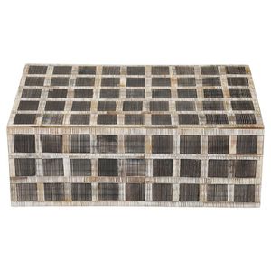 Meilleure qualité faite africaine MDF gravé Rectangle boîte de rangement moderne horizontal conçu Dieu Grace outre-mer - Product Image 2