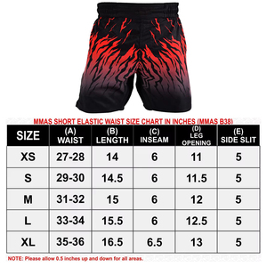 กางเกงขาสั้นการต่อสู้ BJJ แบบกำหนดเองพิมพ์ลายด้วยสารโพลีเอสเตอร์แบบซับลิเมชันทนทาน - Product Image 6