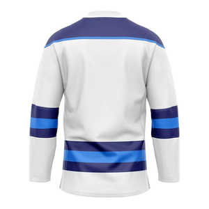 Maillots d'équipe de hockey sur glace professionnels avec logo de numéro personnalisé et options de nom conçues pour le jeu compétitif - Product Image 2