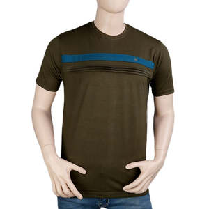 Camiseta de cuello redondo para hombre - Verde - Verde - Product Image 3