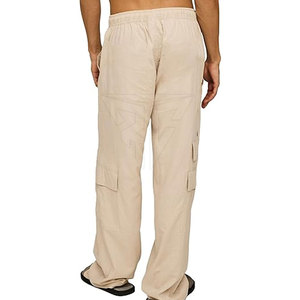Men's Casual Breathable Cotton Baggy <b>Trouser</b> Mid Waist Straight Pattern Fleece Lining Customizable High Quality <b>Winter</b> Wholesale - Product Image 3