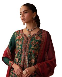 WS International 627 Salwar Kameez de Colores Increíbles para Mujer, Material de Viscosa, Sin Arrugas, Absorbe la Humedad, para Fiestas y Bodas - Product Image 1