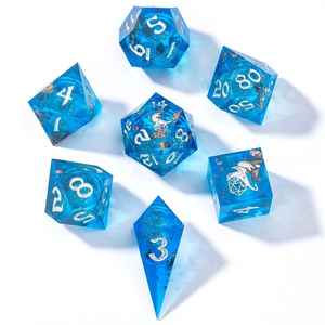 Dados de resina negros a granel hechos a mano al por mayor, logotipo personalizado, alta exigencia, superventas, juego infantil, dados de resina para juego Lodu - Product Image 3