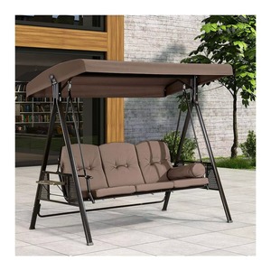 Silla colgante de ratán para todo tipo de clima, en oferta, económica, de una plaza con cojín extraíble para jardín o patio, esponja impermeable - Product Image 6