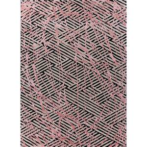 Tapis rectangulaire 3D gris et noir en laine et viscose tufté à la main Adrift Abstract pour salon et couloir - Tra-15236 - Product Image 1