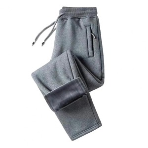 Pantalons longs pour hommes Automne et hiver Pantalons de survêtement décontractés en polaire pour hommes Pantalons de sport doux Pantalons de jogging - Product Image 3