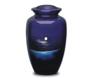 Urnas para cenizas de adultos Funeral Moon Night Urna grande para cenizas de seres queridos Tamaño 10,5 "& 220 Cu. En - Product Image 2