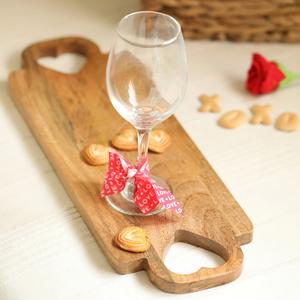 Bandeja de madera Rectangular hecha a mano de nogal única de diseño personalizado de alta calidad para cocina, comida y desayuno, bandeja de madera para servir - Product Image 1