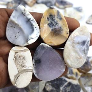 SELECTED Dendrite Opal Druzy Cabochon, pierre précieuse semi-précieuse naturelle pour la fabrication de bijoux, Opal Boho Style Bijoux LOT Opal - Product Image 3