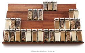 4-Tier Keo Gỗ tre gia vị giá với 64 lọ hộ gia đình ngăn kéo tổ chức tủ bếp bàn lưu trữ thiết lập bao bì - Product Image 6