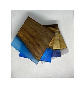 Epoxy Resin Design Stone <b>coaster</b> Maple Wood <b>and</b> Resin <b>6</b> <b>Coasters</b> Stand <b>and</b> <b>Coasters</b> for Drink Coffee Tea Beer Use Stone <b>Coasters</b> - Product Image 6