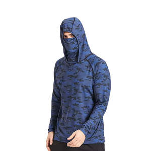 Camisas de pesca de alto rendimiento personalizadas, Sudadera con capucha de pesca de manga larga de poliéster para caza, ropa deportiva transpirable - Product Image 4