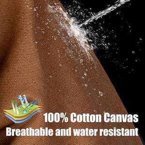 Chaqueta de trabajo de alta visibilidad para hombre, chaqueta de lona impermeable reflectante con forro de Cachemira - Product Image 4