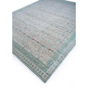 Alfombra de Lana Anudada a Mano Viscaya Beige y Marrón, Modelo Enm-8010 con Patrón de Medallón, Alfombra Afgana para Uso Doméstico, 9x12, Decoración para Sala de Estar - Product Image 2