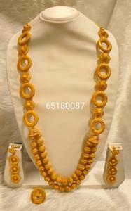 24K or Dubai Vintage classique perle fleur broche boucles d'oreilles collier anniversaire mode cuivre ensemble de bijoux cadeau - Product Image 3