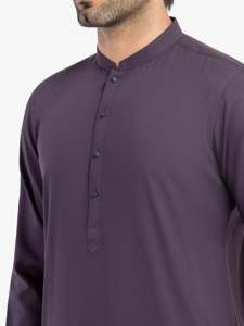 Salwar Kameez traditionnel pakistanais pour hommes, vêtements de bureau de qualité supérieure, coupe régulière pour un usage professionnel - Product Image 2
