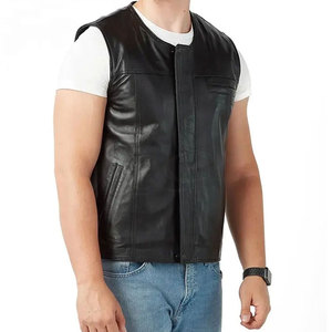 2025 Best Quality Casual Winter Leather <b>Vest</b> for Men Custom Design Durable and Hot Selling Breathable <b>Vest</b> - Product Image 1