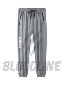 Pantalones Chinos Unisex Color Caqui de Bloodline International, Cintura Elástica con Cordón, Múltiples Bolsillos, Estilo Formal, Antipilling, Servicio OEM - Product Image 4