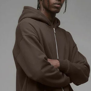 Últimas Sudaderas con Capucha Casuales de Corte Holgado con Logotipo Personalizado para Hombre, Sudaderas con Capucha Cálidas de Forro Polar con Cierre, Cómodas y a la Moda para Hombre 2026 - Product Image 4