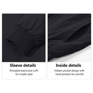 แจ็กเก็ตทีมโรงเรียนทำจากผ้าใบสำหรับผู้ชายเสื้อแจ็กเก็ตทีมเบสบอลวิทยาลัยแบบเท่สำหรับผู้ชาย - Product Image 2