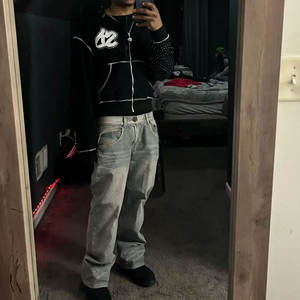 Unique Design Men Distress Patch Hoodie / <b>Adult</b> Size Light Weight And Comfortable Men Distress Patch Hoodie - Product Image 4