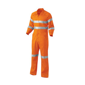 Combinaisons de travail de sécurité ignifuges en coton FR personnalisées, vêtements de travail réfléchissants pour mécaniciens, ensemble uniforme en polyester - Product Image 4