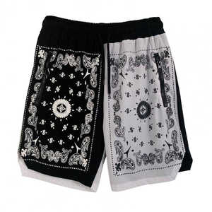 100% Polyester Hommes Shorts En Gros Logo Personnalisé Confortable Tricoté Shorts À Séchage Rapide Haute Qualité Tissus Hommes Court - Product Image 3
