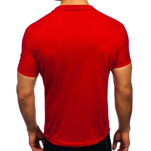 Polo manches courtes en coton et polyester à motif uni avec logo personnalisé pour hommes, vêtements d'été avec bouton en gros - Product Image 4
