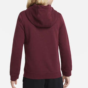OEM Custom Youth <b>Hoodie</b> <b>Burgundy</b> Maroon Fleece Pullover Kids Sweatshirt Drawstring Free Safety Design Factory Wholesale Low MOQ - Product Image 3
