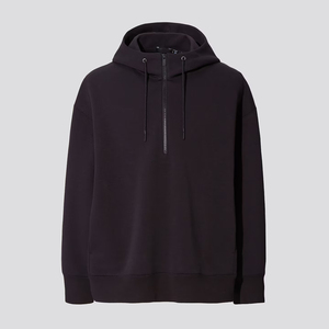 Felpa <span class=keywords><strong>con</strong></span> cappuccio <span class=keywords><strong>mezza</strong></span> <span class=keywords><strong>Zip</strong></span> da <span class=keywords><strong>uomo</strong></span> in cotone spugna felpa <span class=keywords><strong>con</strong></span> cappuccio organica felpa da <span class=keywords><strong>uomo</strong></span> <span class=keywords><strong>con</strong></span> cappuccio su misura abiti da <span class=keywords><strong>uomo</strong></span> oversize - Product Image 5