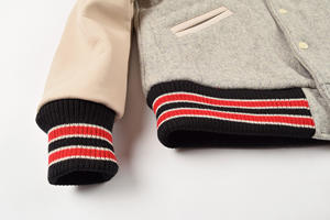 Chaqueta Bomber de Lona con Bloques de Color y Logotipo Personalizado al por Mayor para Hombre, Estilo Vintage, de Secado Rápido, Transpirable, con Bordado y Parches - Product Image 6