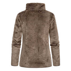 Urban Style Zipper Stand Collar Relaxed Fit Comfortable Fleece <b>Jacket</b> <b>For</b> <b>Women</b> Musthave Soft Warm <b>Lightweight</b> Winterwear <b>Jacket</b> - Product Image 5