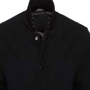 Veste en cuir universitaire grande taille pour hommes Veste d'hiver avec broderie en chenille et nervures à blocs de couleurs Design élégant - Product Image 6