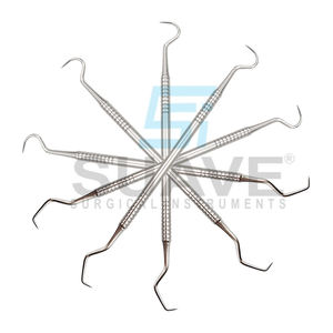 Nuevo instrumento dental de limpieza de dientes de doble extremo de acero inoxidable, juego de sondas dentales de buena calidad de SUAVE SURGICAL INSTRUMENTS - Product Image 1
