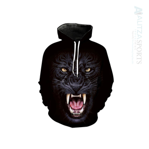 High Quality Unisex Lion Face Roar Hoodie Lightweight Breathable Custom Sublimation Comfortable for All-Day Wear Recyclable - Product Image 1