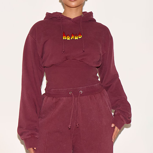 Sudadera con Capucha para Mujer, Logotipo Personalizado, Calidad de Exportación, Sudadera Lisa para Imprimir, Algodón/Felpa, Proveedor al por Mayor - Product Image 1