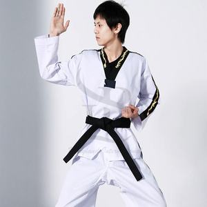 Uniforme de Taekwondo Jiu Jitsu Kimono Taekwondo Gis con diseño personalizado entrenamiento Gi venta al por mayor uniforme de Taekwondo hecho a medida - Product Image 1