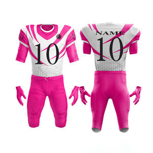 Ensemble d'uniformes de football américain personnalisés Pantalon rembourré en jersey sublimé Livraison rapide Fabricant OEM Maquette gratuite du Pakistan - Product Image 4