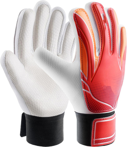 Gants de gardien de but de Football américain professionnel 4mm Polyester de qualité supérieure en cuir synthétique doigt de protection respirant - Product Image 5