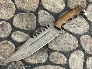 Couteau de survie Trackers en acier Damas fait maison | Trackers Damas de haute qualité suivant les couteaux à lame fixe Logo personnalisé - Product Image 6