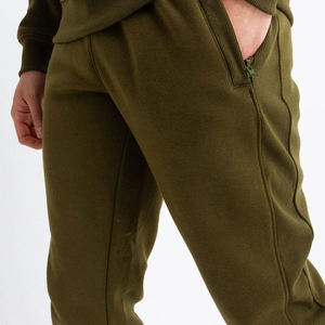 Conjunto de chándal de dos piezas transpirable de algodón 100% de calidad superior para hombre, jersey liso, sudadera y cuello redondo de talla grande para invierno - Product Image 6