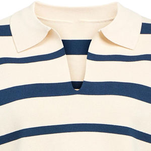 Camiseta de Manga Corta para Mujer, 100% Algodón Tejido, Transpirable, Estilo Inglés, Largo Regular, con Logotipo Frontal Personalizado en Relieve, Ecológica - Product Image 2