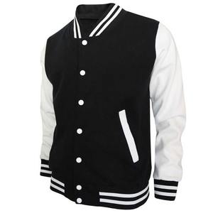 Vente en gros veste Letterman couleur unie vierge style collège rue avant personnalisable imperméable respirant pour hommes unisexe nouvelle mode - Product Image 1