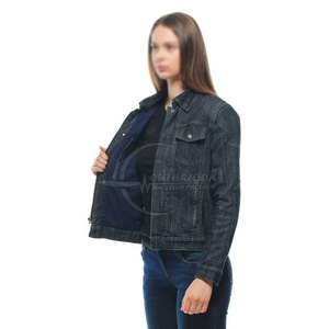 Vestes en jean sur mesure pour femmes Meilleur prix Veste en jean à bas quantité minimale de commande pour femmes Dernière fabriquée en usine - Product Image 4