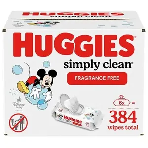 Toallitas húmedas Huggies Simply Clean para bebés, 6 paquetes de repuesto, 1008 unidades, sin perfume, orgánicas, paquete 1 - Product Image 2