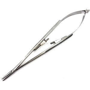 Porte-aiguilles Castroviejo le plus vendu avec verrouillage 18 cm Qualité allemande Porte-aiguilles chirurgical Forceps Instruments de suture droits - Product Image 4